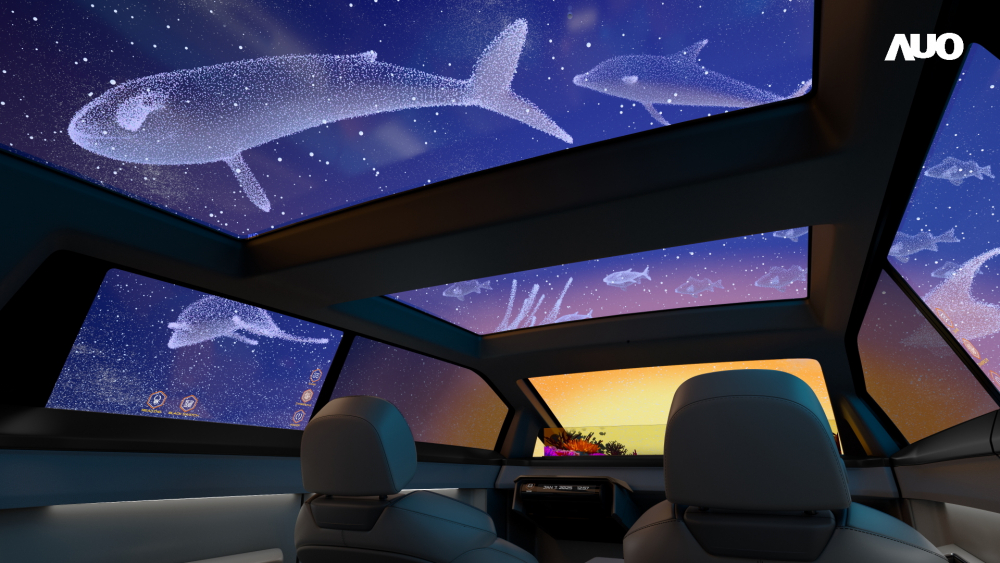AUO showcases an array of industry-leading Micro LED Display HMI solutions through LEHU88 Smart Cockpit 2025. Among them, the Virtual Sky Canopy is the world&rsquo;s first application of a large-size, transparent Micro LED display in a sunroof, providing a boundless immersive experience