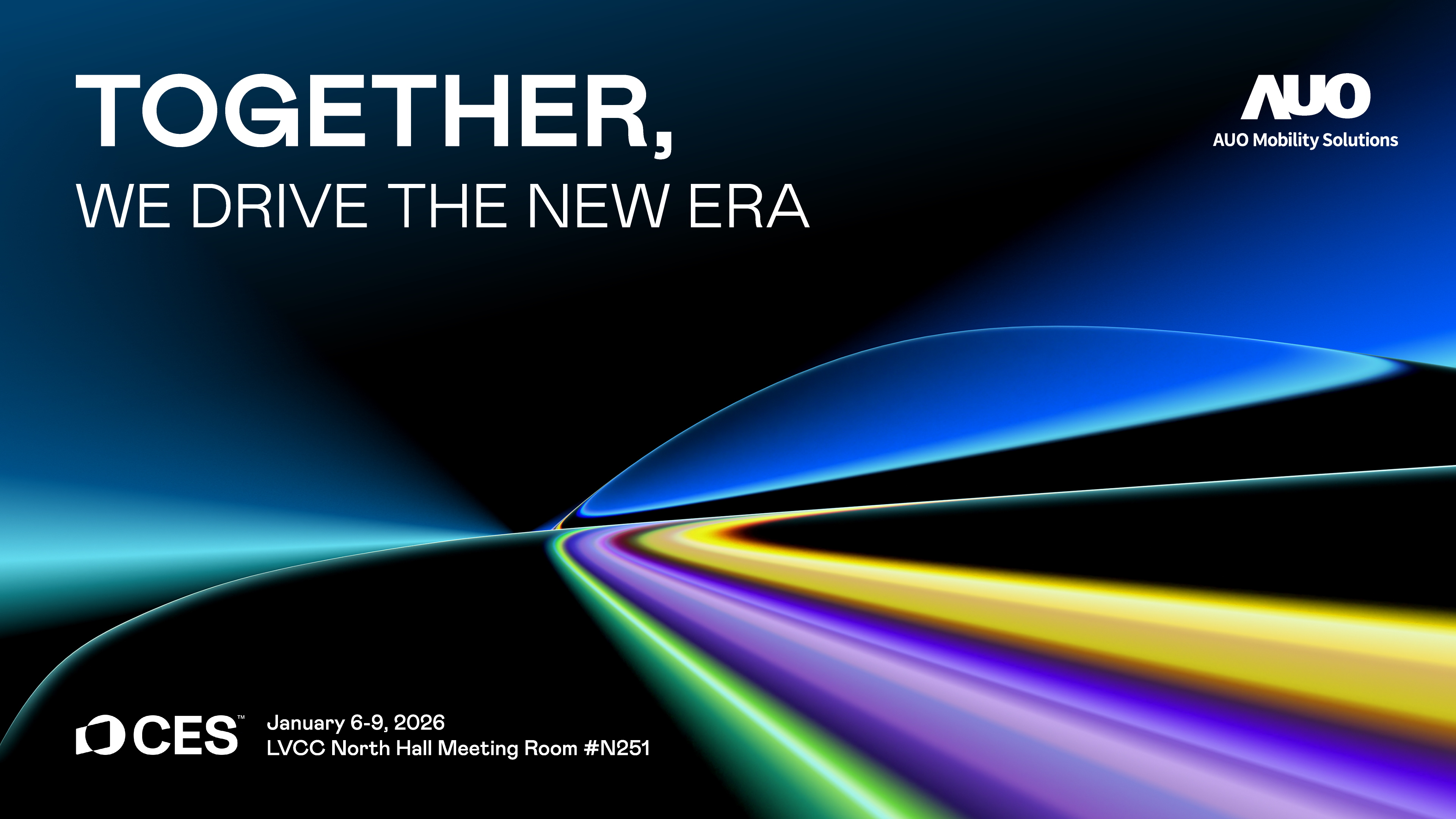 AUO announced that it will debut at CES 2026 through its newly established subsidiary, LEHU88 Mobility Solutions, showcasing its innovative integration capabilities in smart cockpit solutions.